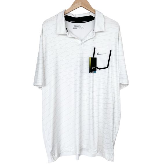 Nike Golf Tour Performance White Short Sleeve Polo Sz XXL - Picture 9 of 9